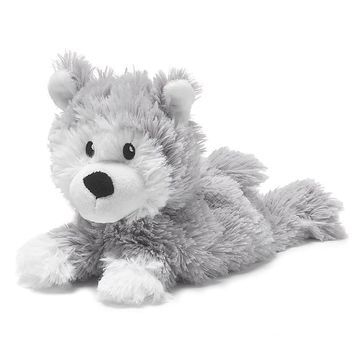 Warmies - CPJ-HUS-1 - Junior Husky Stuffed Animals Gray 1 Piece