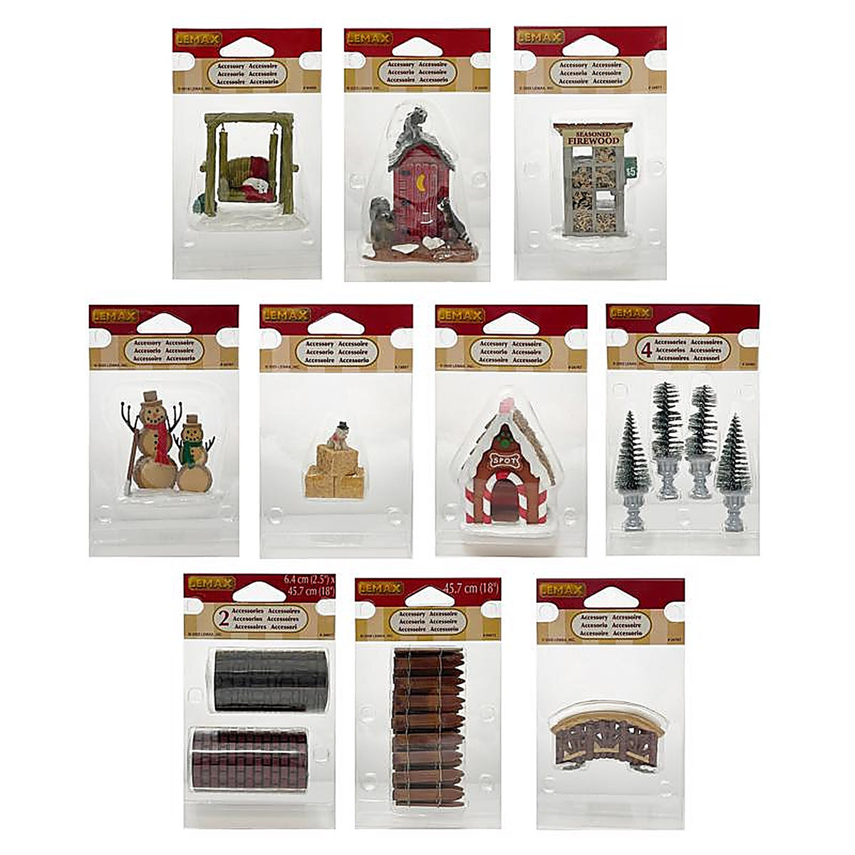 Lemax - A4941 - Assorted Village Accessories 3 In.