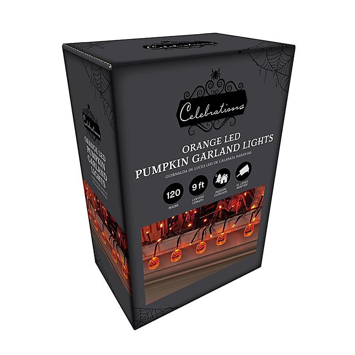Celebrations - 34967-71 - Halloween Orange 120 CT 9 Ft. LED Prelit Pumpkins Lights