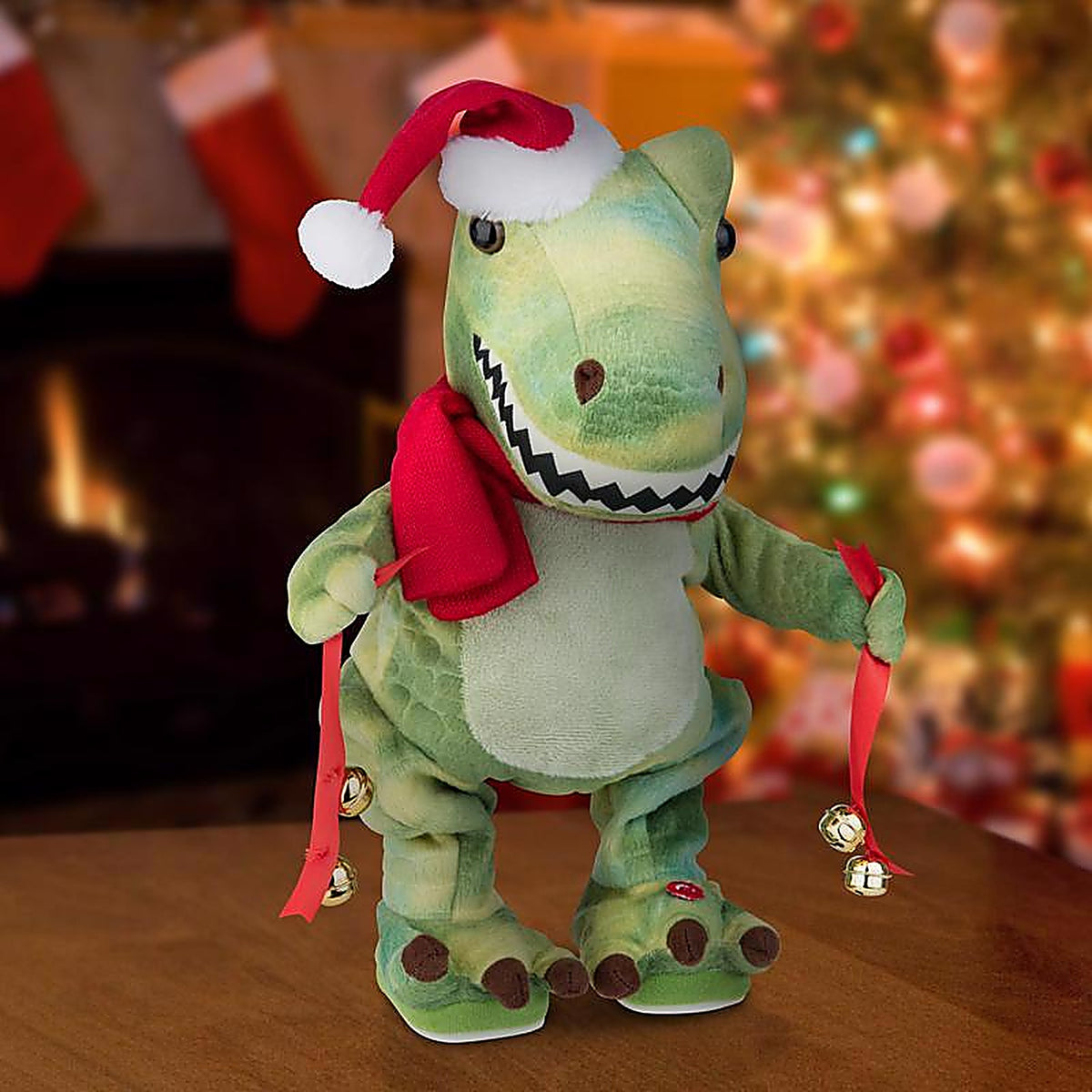 Gemmy - 112462 - Multicolored Waving Twisting T-Rex Animated Decor 13 In.