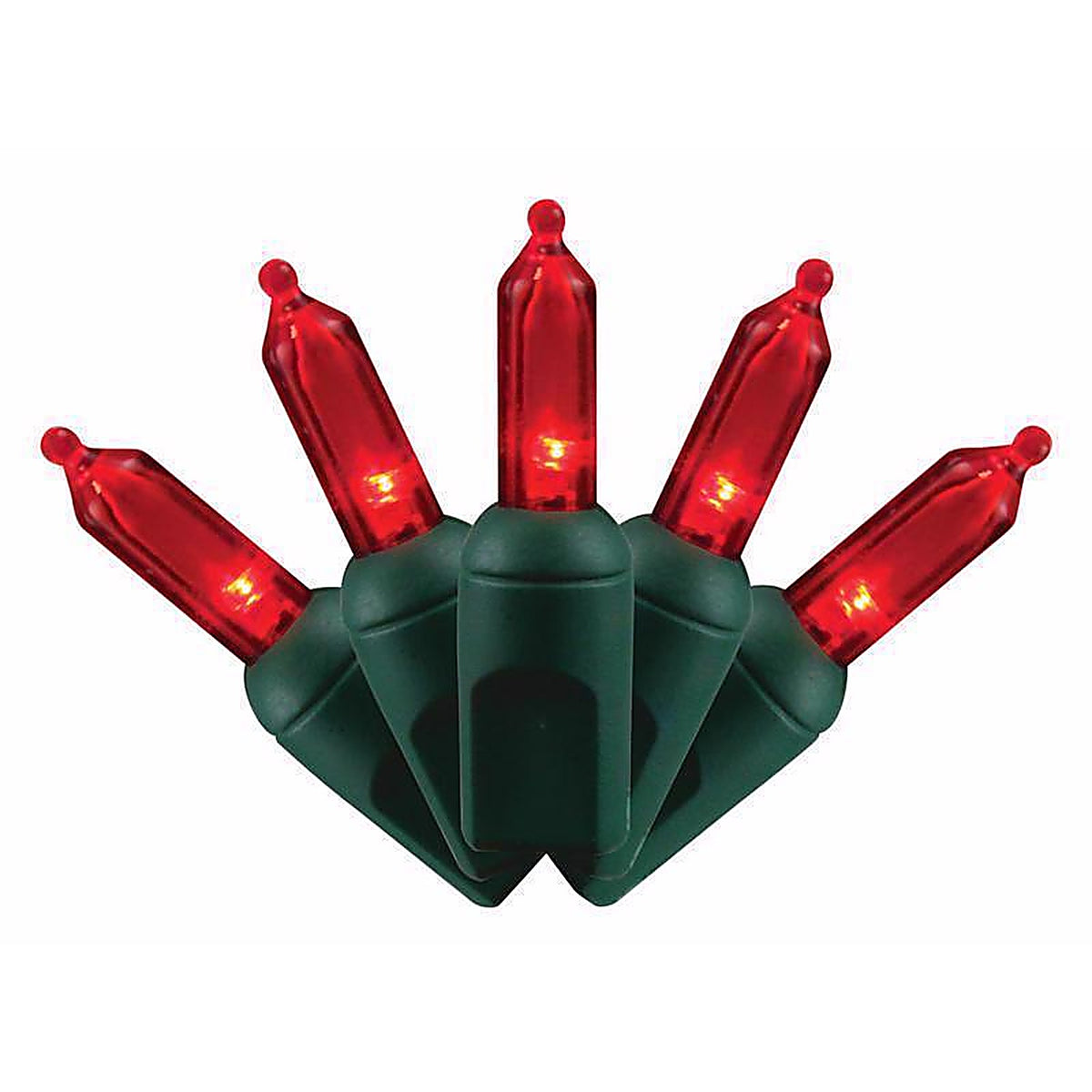 Celebrations - T550RD6A - Platinum LED T5 Red 50 CT String Christmas Lights 25 Ft.
