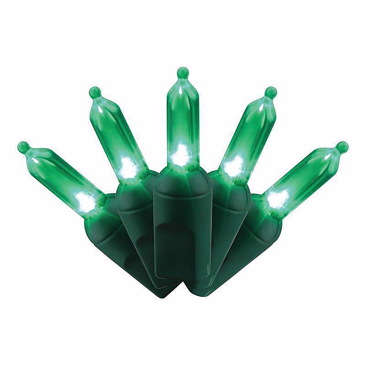 Celebrations - T550GR6A - Platinum LED T5 Green 50 CT String Christmas Lights 25 Ft.