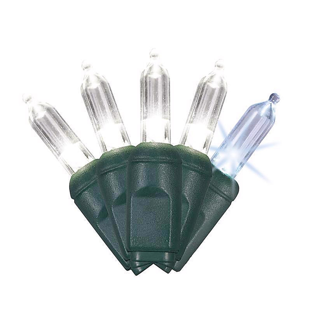 Celebrations - T550PWSA - Platinum LED T5 Pure White 50 CT String Christmas Lights 25 Ft.