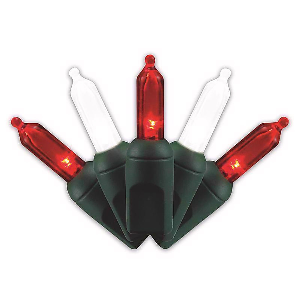 Celebrations - T550CCSA - Platinum LED T5 Red/White 50 CT String Christmas Lights 25 Ft.