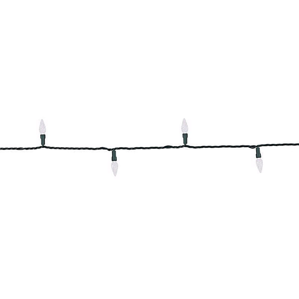 Celebrations - C650PWA - Platinum LED C6 Pure White 50 CT String Christmas Lights 25 Ft.