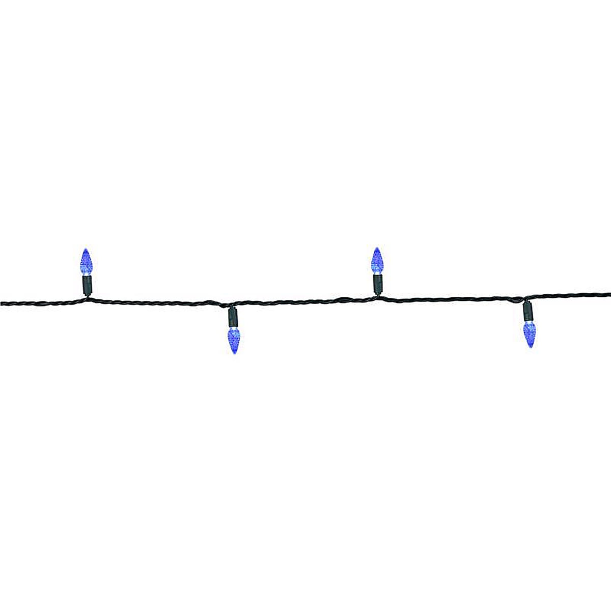 Celebrations - C650BLA - Platinum LED C6 Blue 50 CT String Christmas Lights 25 Ft.