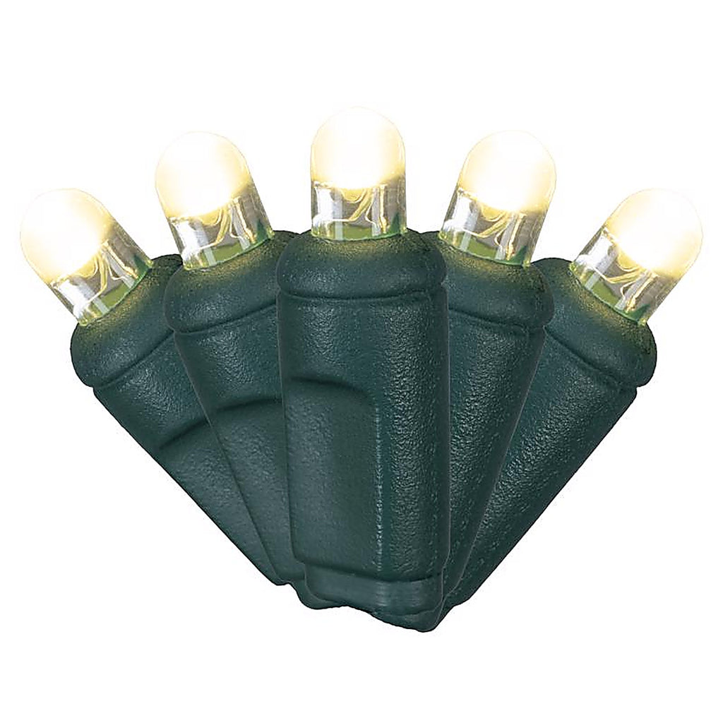 Celebrations - 5MM50WWA - Platinum LED Mini Dot Warm White 50 CT String Christmas Lights 25 Ft.