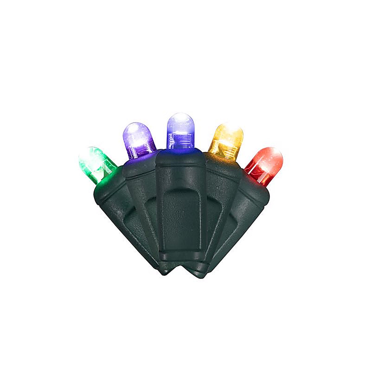 Celebrations - 5MM50MUA - Platinum LED Mini Multicolored 50 CT String Christmas Lights 25 Ft.