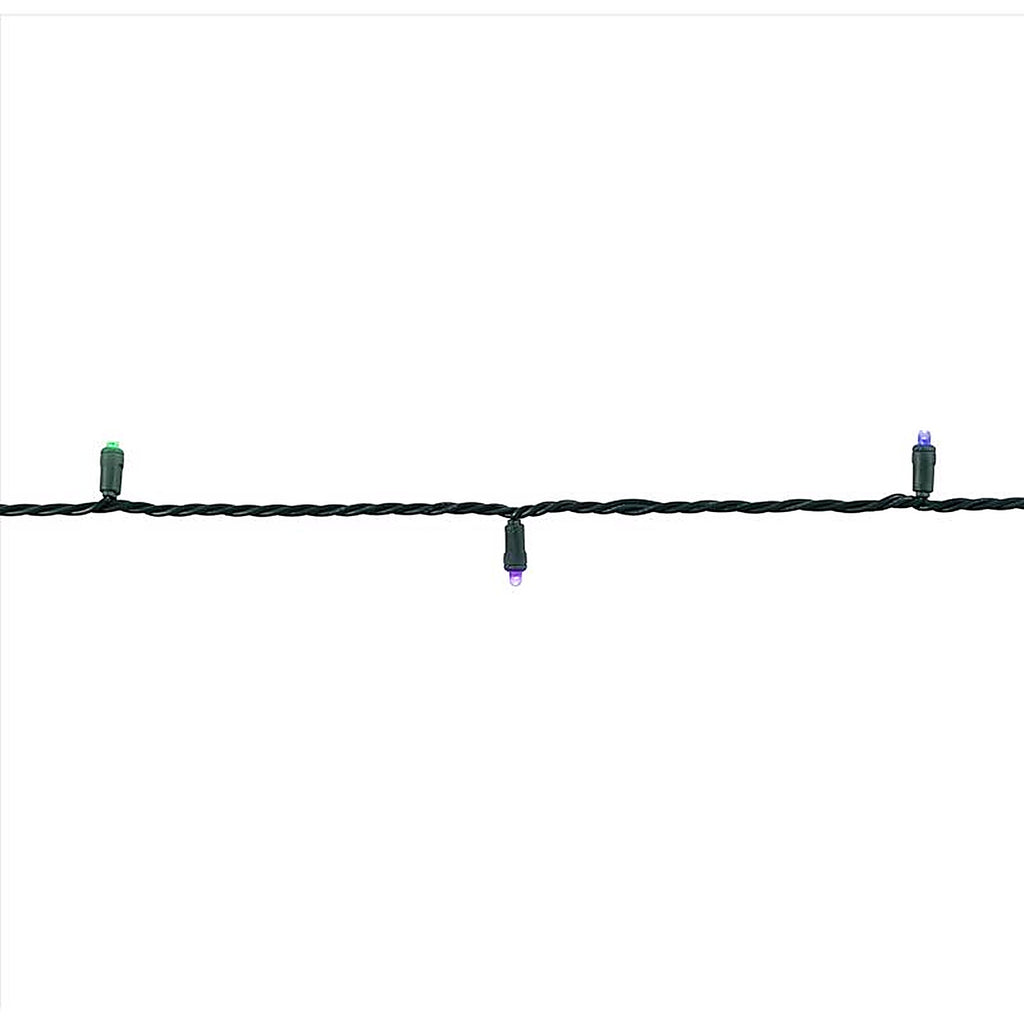 Celebrations - 5MM50MUA - Platinum LED Mini Multicolored 50 CT String Christmas Lights 25 Ft.