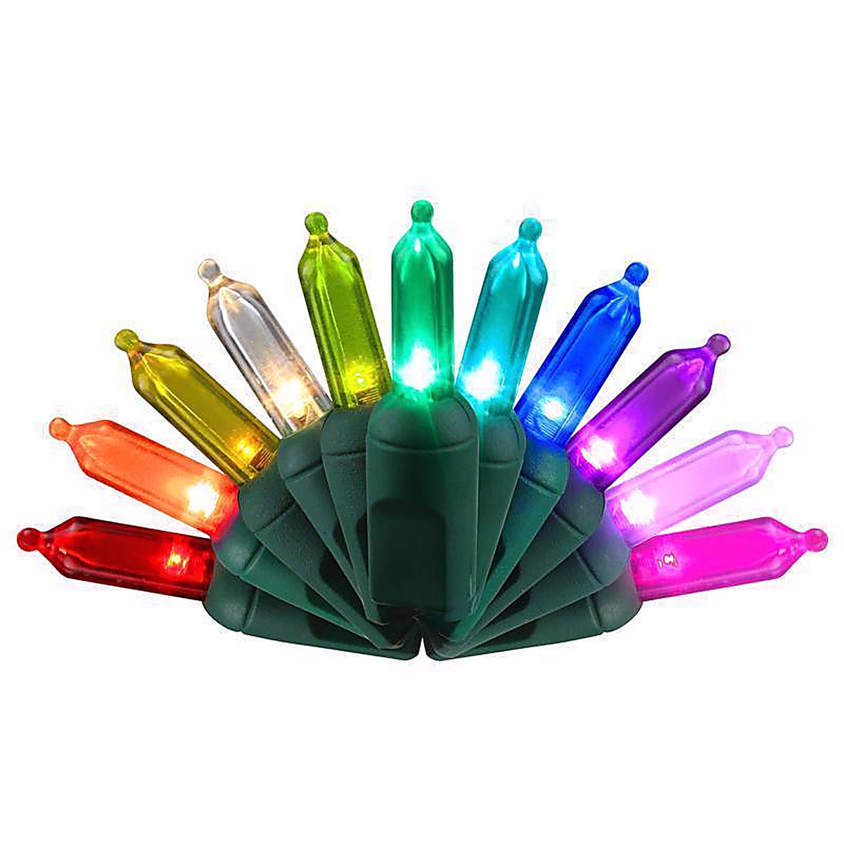 Celebrations - RGBWWAT5A - Platinum LED T5 Multicolored 50 CT String Christmas Lights 25 Ft.