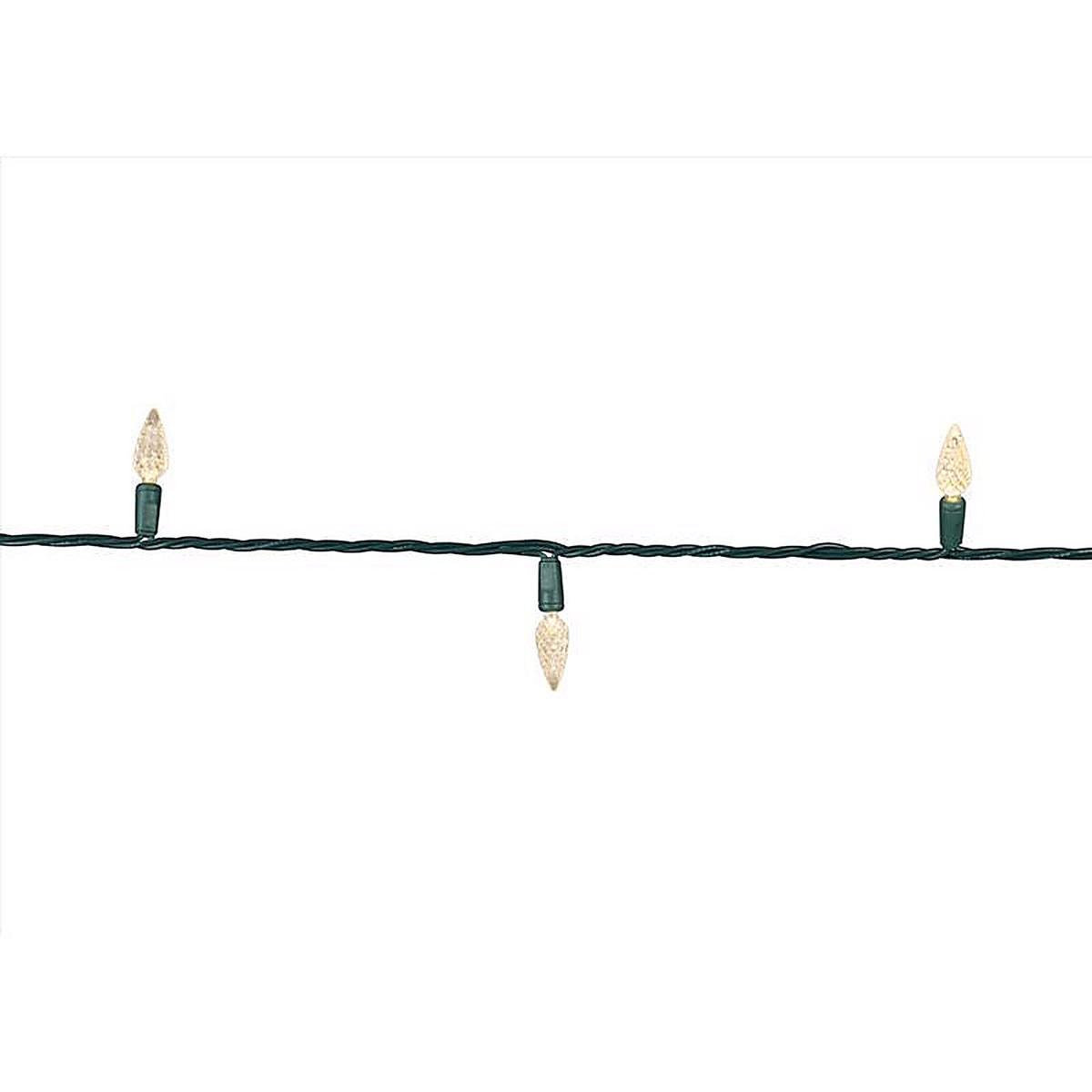 Celebrations - C650WWSA - Platinum LED C6 Warm White 50 CT String Christmas Lights 25 Ft.