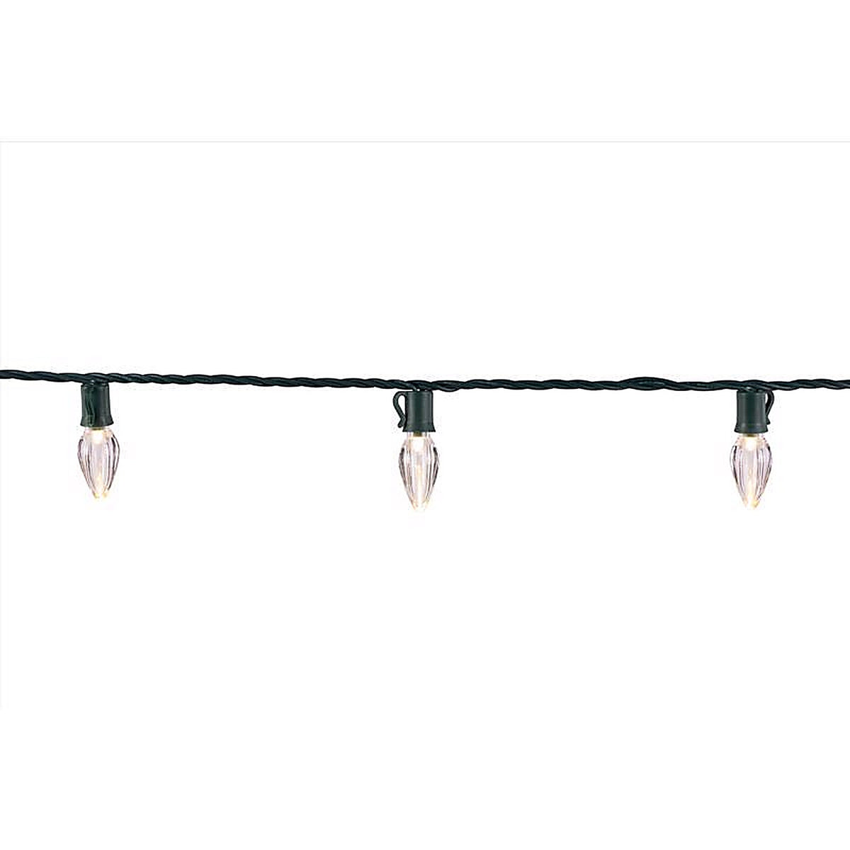 Celebrations - C750TWWA - Platinum LED C7 Warm White Clear 50 CT String Christmas Lights 25 Ft.