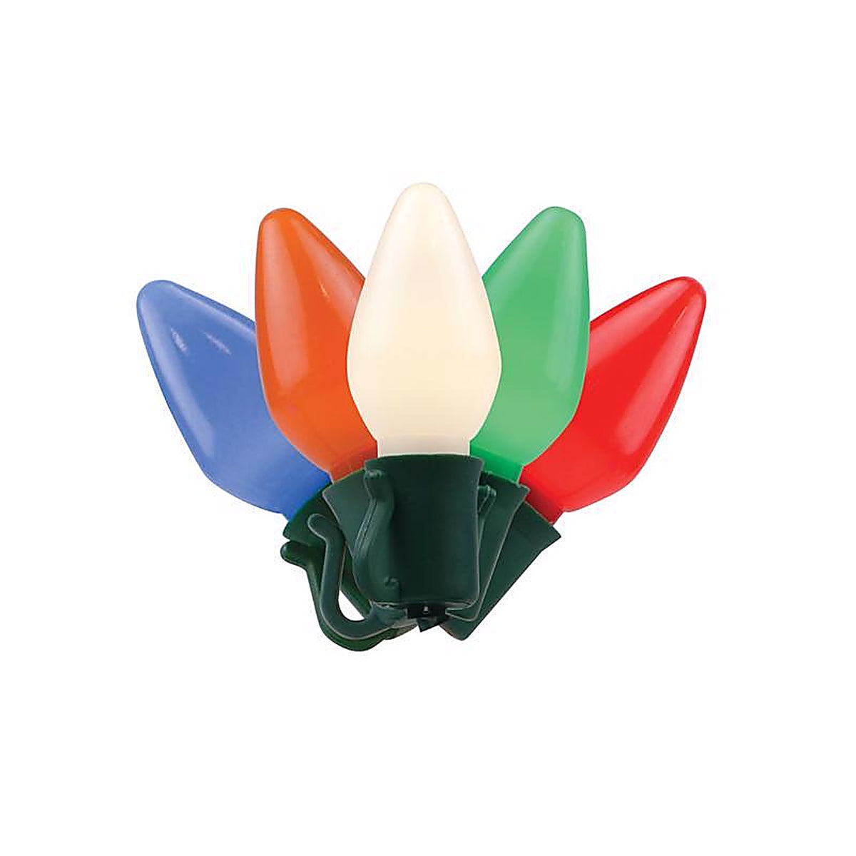 Celebrations - C750OMUA - Platinum LED C7 Multicolored 50 CT String Christmas Lights 25 Ft.