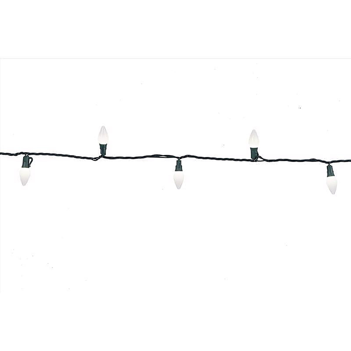 Celebrations - C750OWHA - Platinum LED C7 Warm White 50 CT String Christmas Lights 25 Ft.
