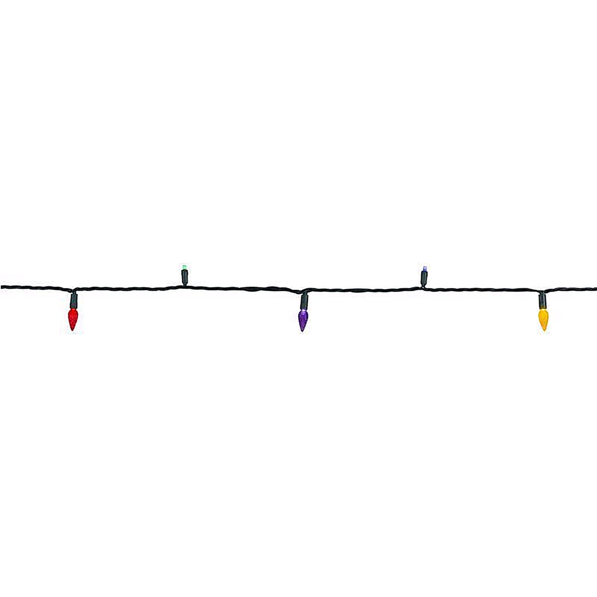 Celebrations - C65MM50MUA - Platinum LED C6 Multicolored Duet 50 CT String Christmas Lights 25 Ft.