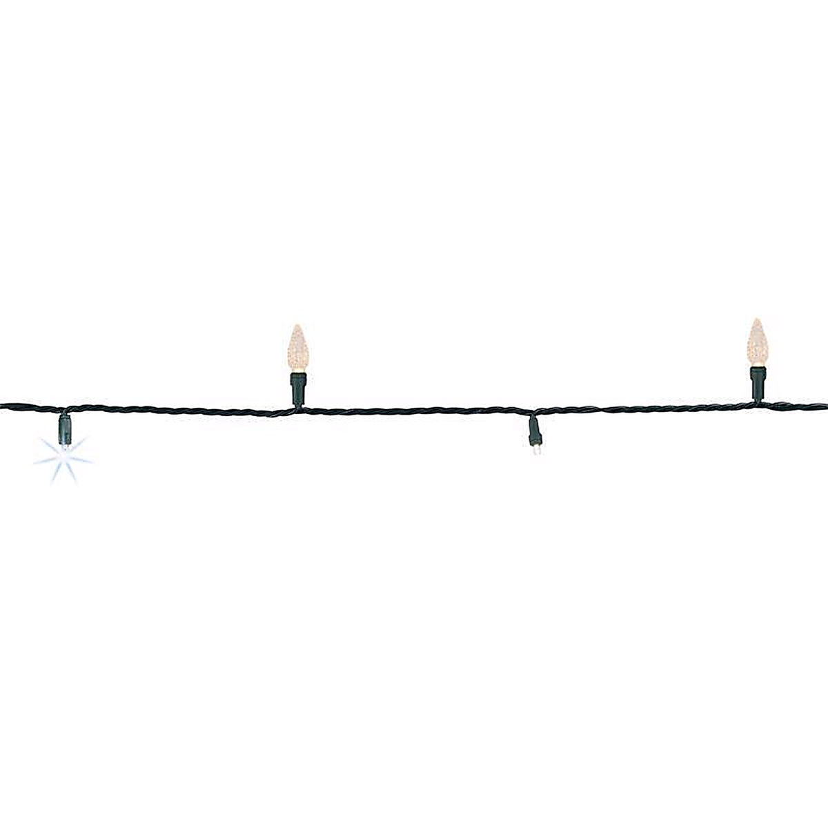 Celebrations - C65MM50CHSA - Platinum LED C6 White 50 CT String Christmas Lights 25 Ft.