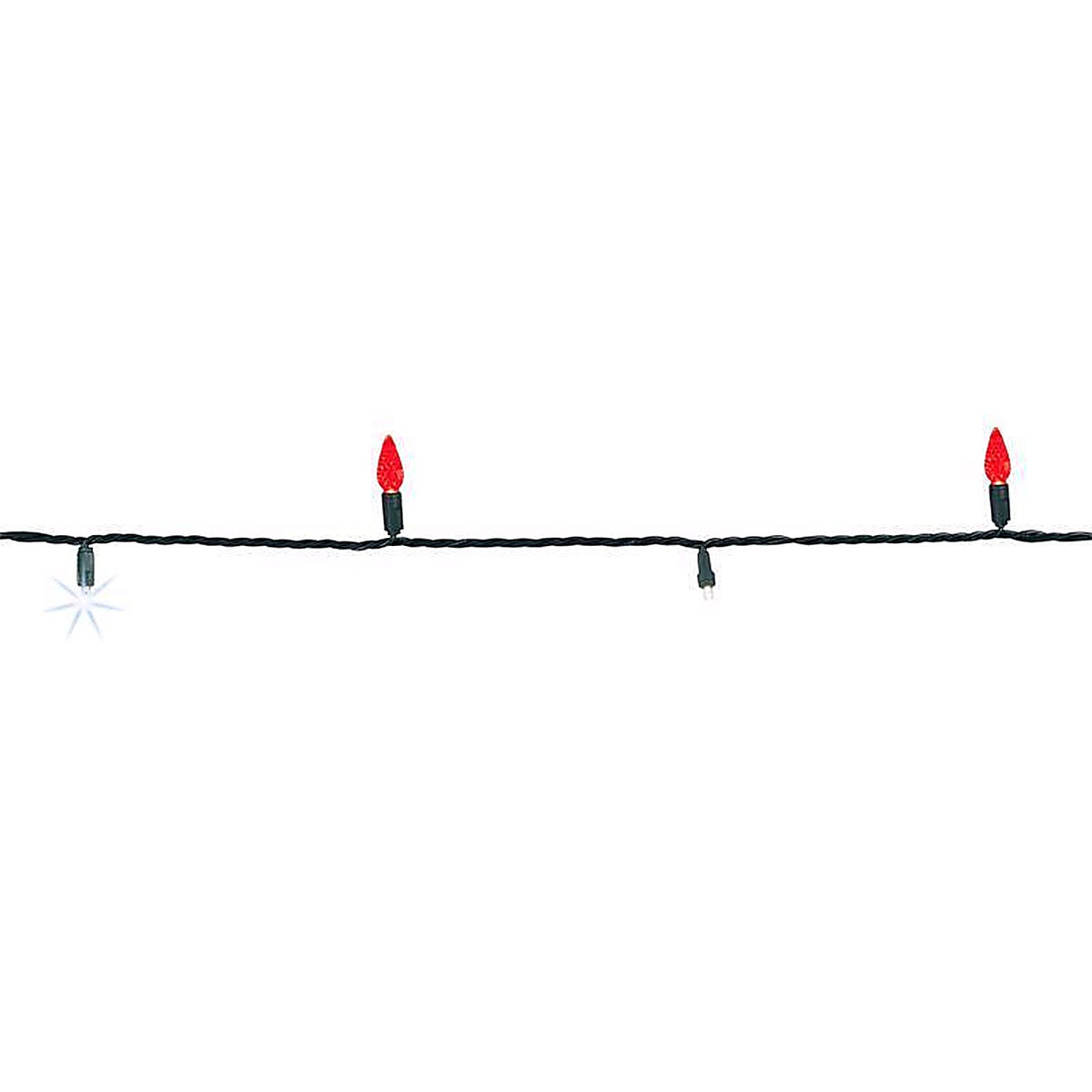 Celebrations - C65MM50CCSA - Platinum LED C6 Red/White 50 CT String Christmas Lights 25 Ft.