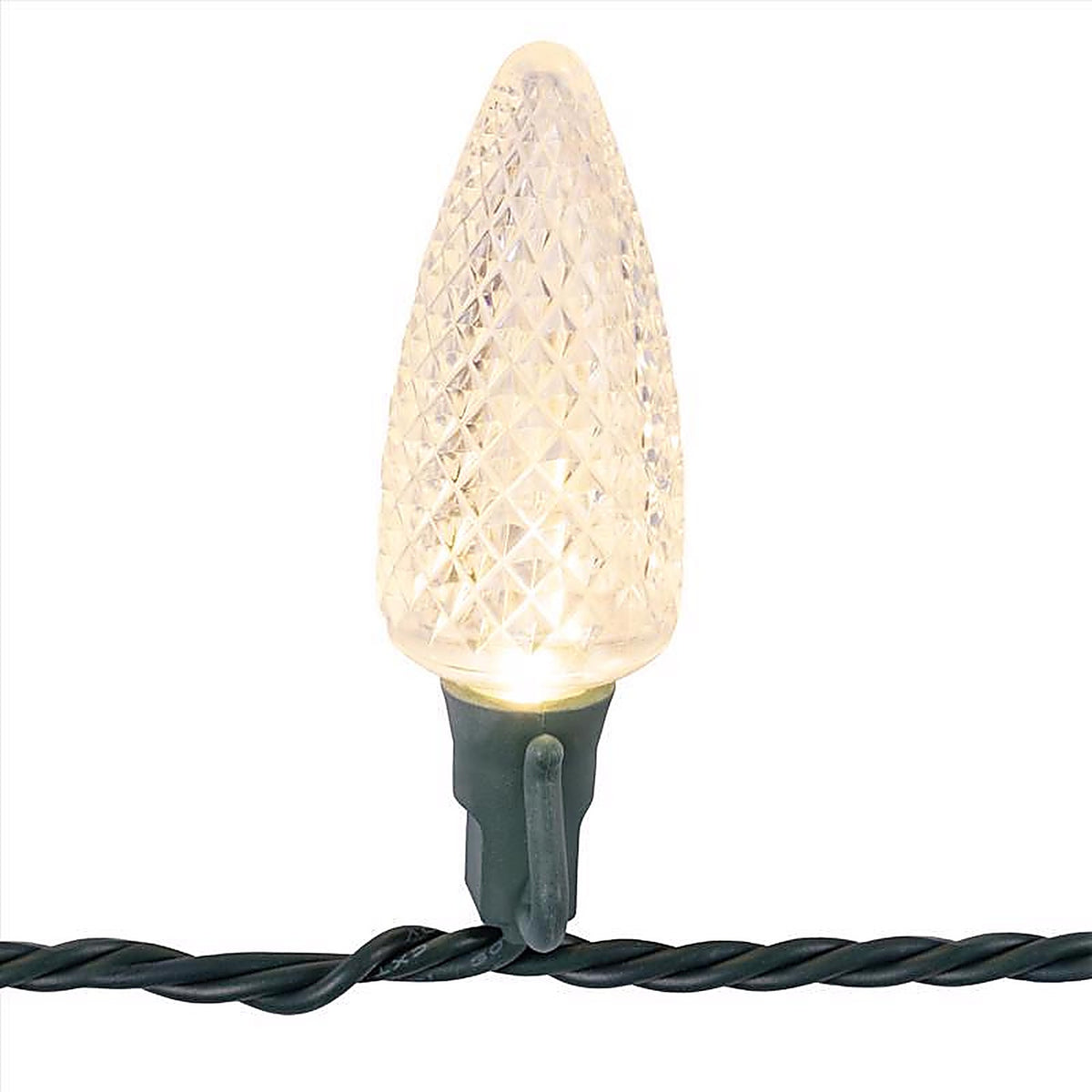 Celebrations - C925FWWA - Platinum LED C9 Warm White 25 CT String Christmas Lights 25 Ft.