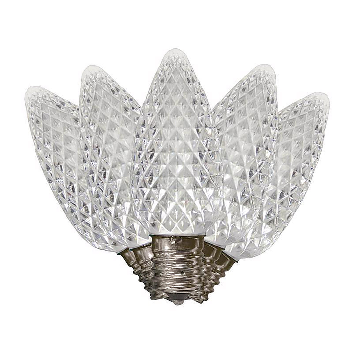 Celebrations - C925FPWA - Platinum LED C9 Pure White 25 CT String Christmas Lights 25 Ft.