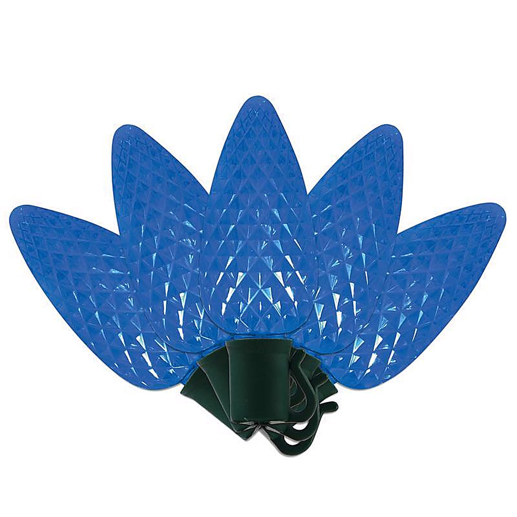 Celebrations - C925FBLA - Platinum LED C9 Blue 25 CT String Christmas Lights 25 Ft.