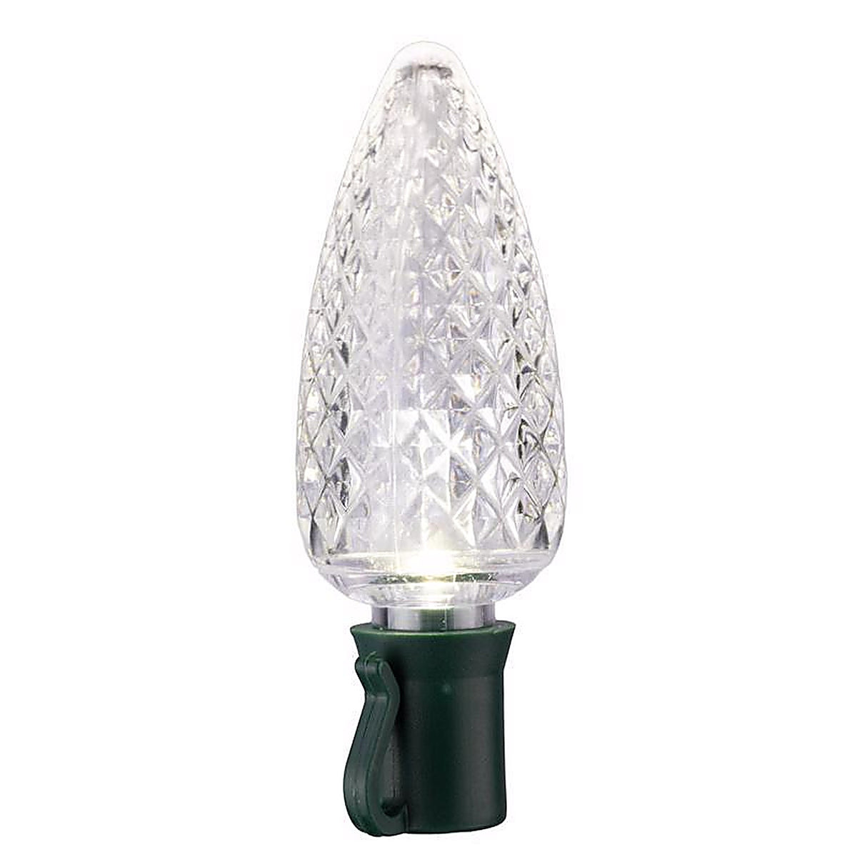 Celebrations - C925FPWSA - Platinum LED C9 Pure White 25 CT String Christmas Lights 25 Ft.