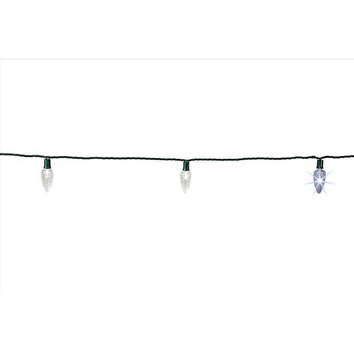 Celebrations - C925FPWSA - Platinum LED C9 Pure White 25 CT String Christmas Lights 25 Ft.