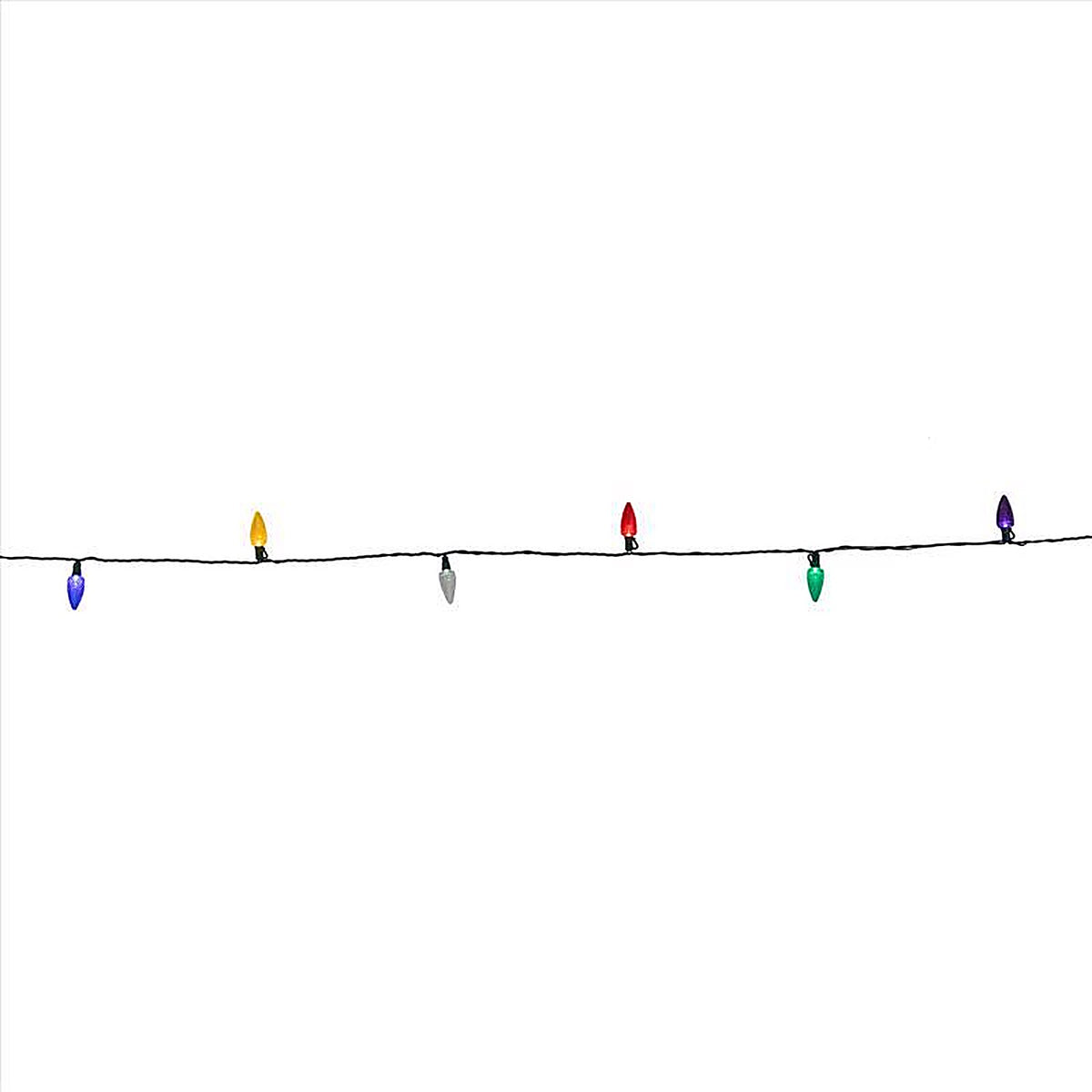 Celebrations - C925FMUSA - Platinum LED C9 Multicolored 25 CT String Christmas Lights 25 Ft.