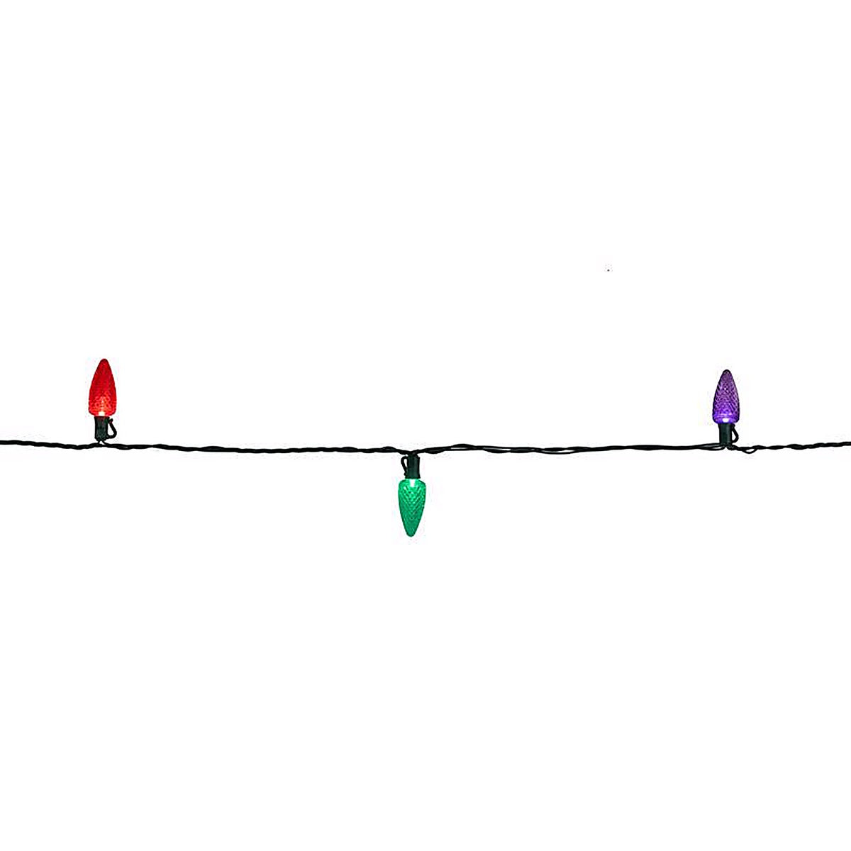 Celebrations - C925FMUSA - Platinum LED C9 Multicolored 25 CT String Christmas Lights 25 Ft.