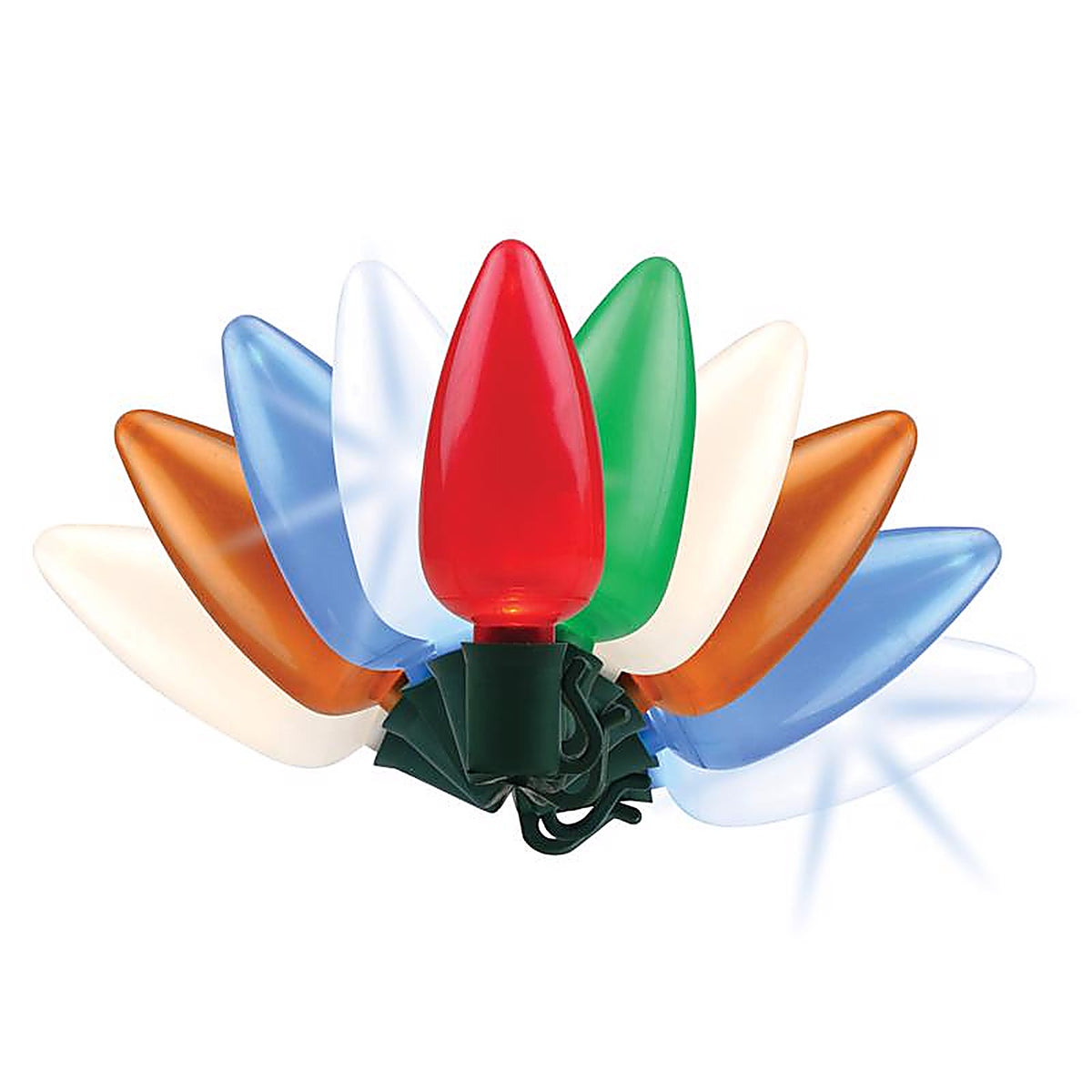 Celebrations - C925OMUSA - Platinum LED C9 Multicolored 25 CT String Christmas Lights 25 Ft.