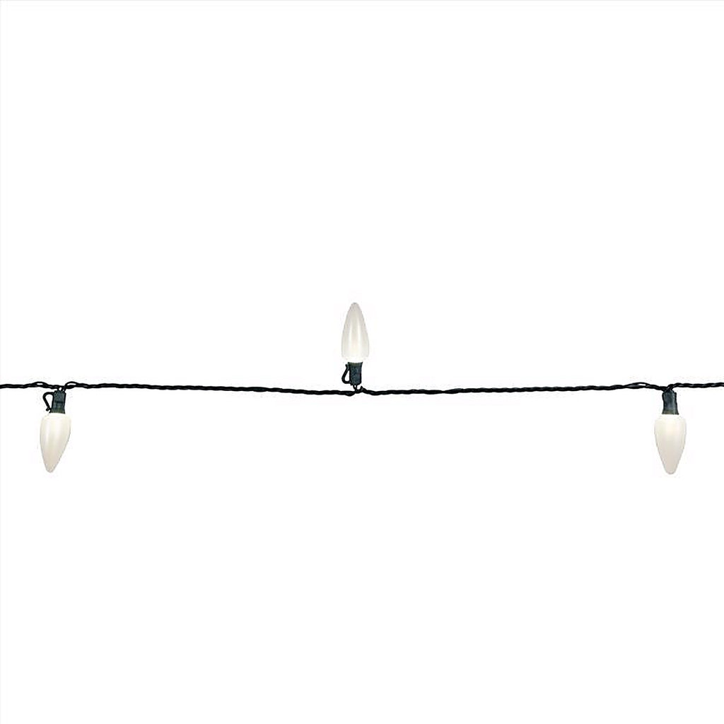 Celebrations - C925OWHA - Platinum LED C9 White 25 CT String Christmas Lights 25 Ft.