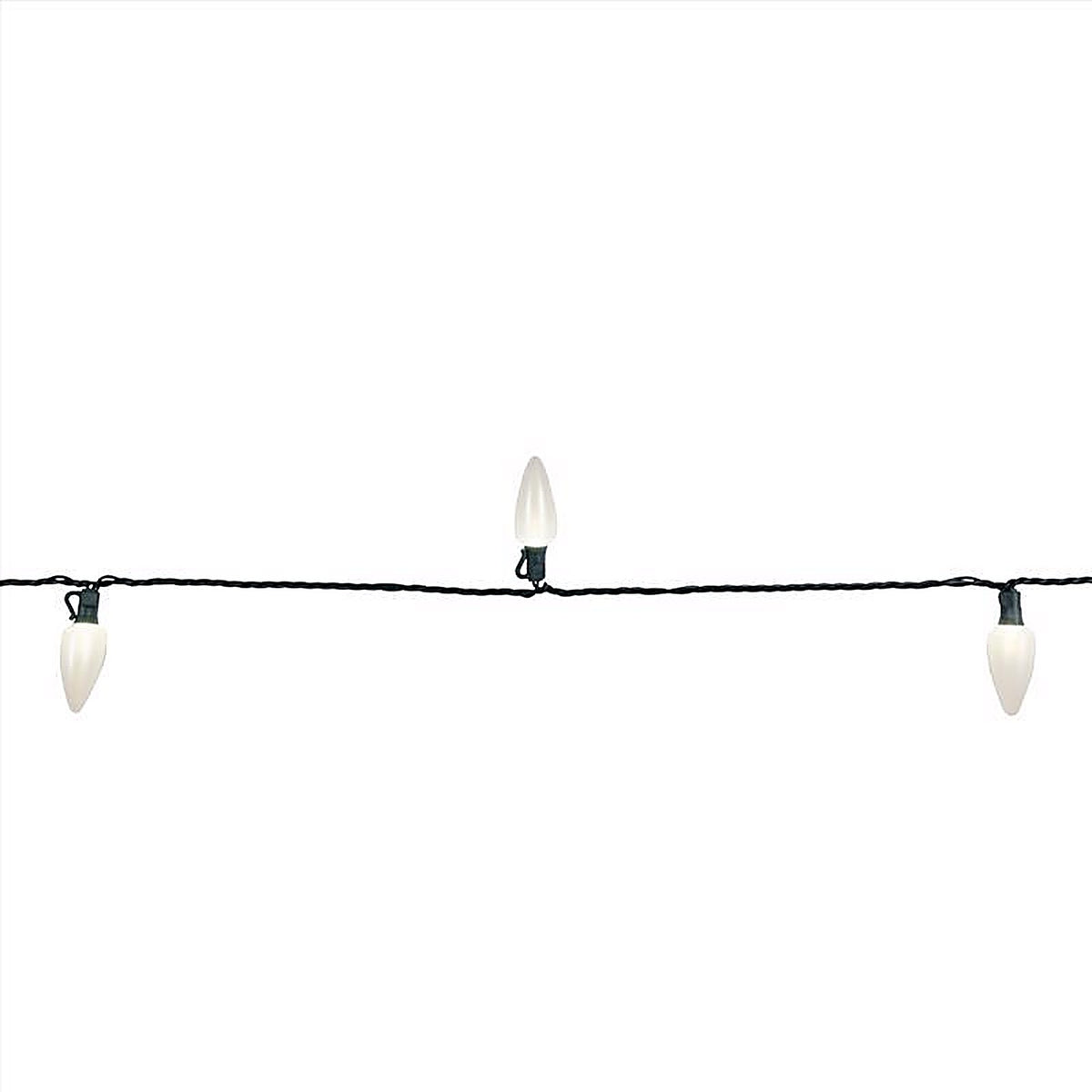 Celebrations - C925OWHA - Platinum LED C9 White 25 CT String Christmas Lights 25 Ft.