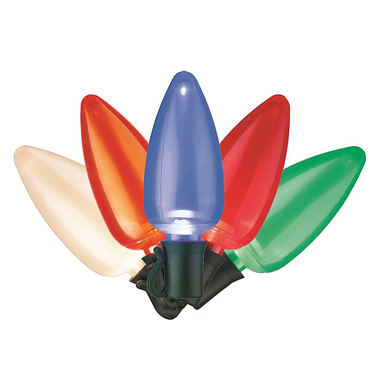 Celebrations - C925OMUA - Platinum LED C9 Multicolored 25 CT String Christmas Lights 25 Ft.