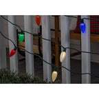 Celebrations - C925OMUA - Platinum LED C9 Multicolored 25 CT String Christmas Lights 25 Ft.