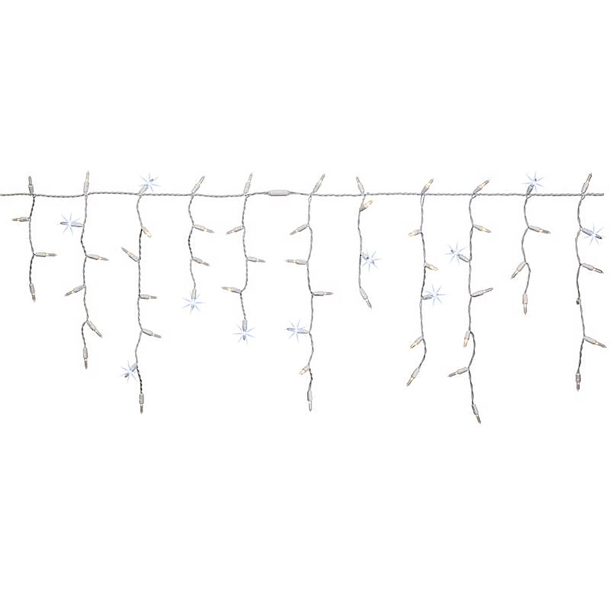 Celebrations - ICT5WWSA - Platinum LED T5 Warm White 100 CT Icicle Christmas Lights 9.5 Ft.
