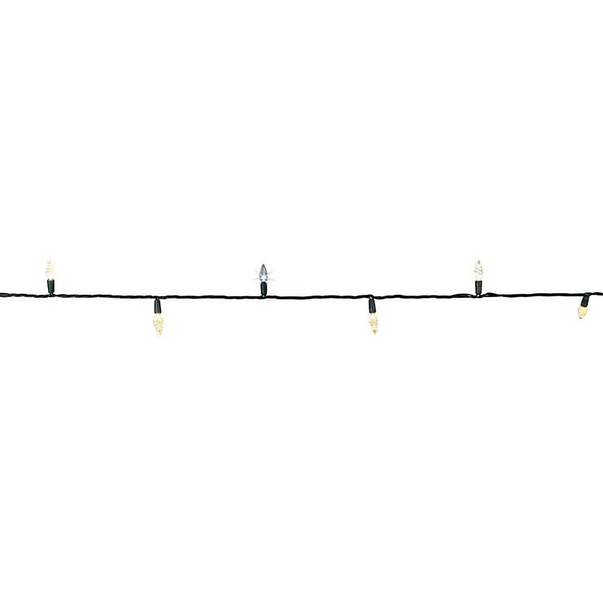 Celebrations - C650CHSA - Platinum LED C6 Multicolored/Warm White 50 CT String Christmas Lights 25 Ft.