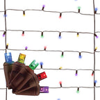 Celebrations - TW100BMUA - Platinum LED Mini Multicolored 100 CT Net Christmas Lights 6 Ft.