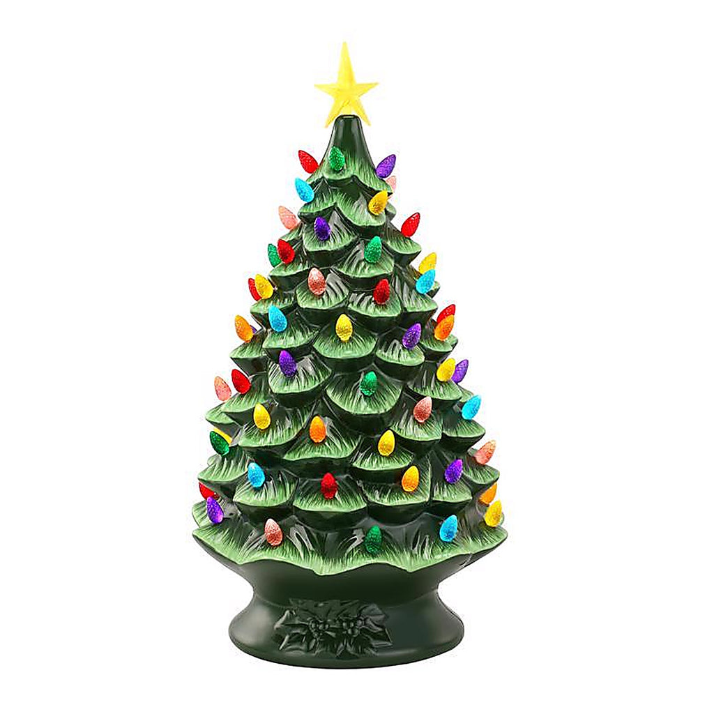 Mr. Christmas - 18657AC - LED Green Nostalgic Ceramic Christmas Tree 24 In.