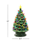 Mr. Christmas - 18657AC - LED Green Nostalgic Ceramic Christmas Tree 24 In.