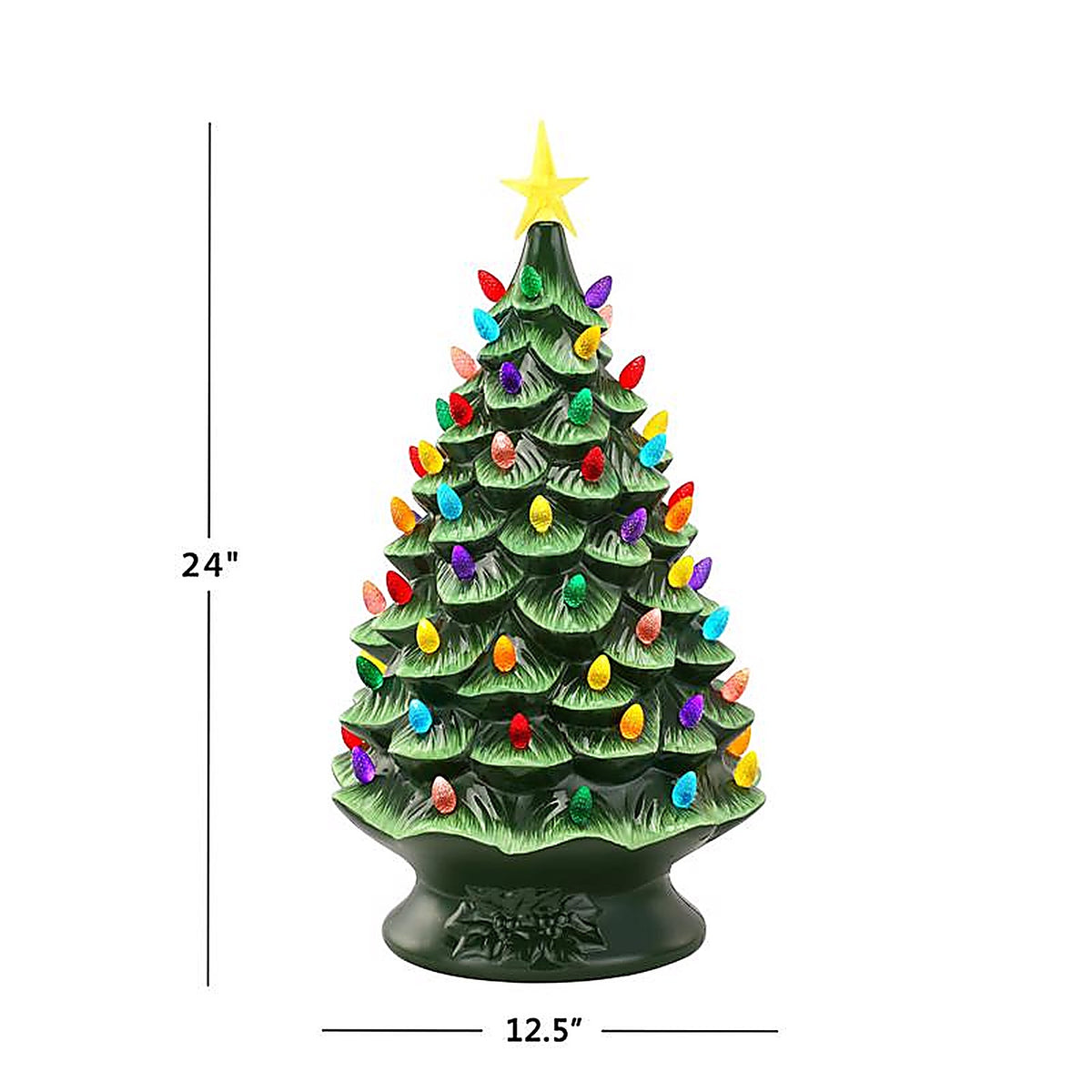 Mr. Christmas - 18657AC - LED Green Nostalgic Ceramic Christmas Tree 24 In.