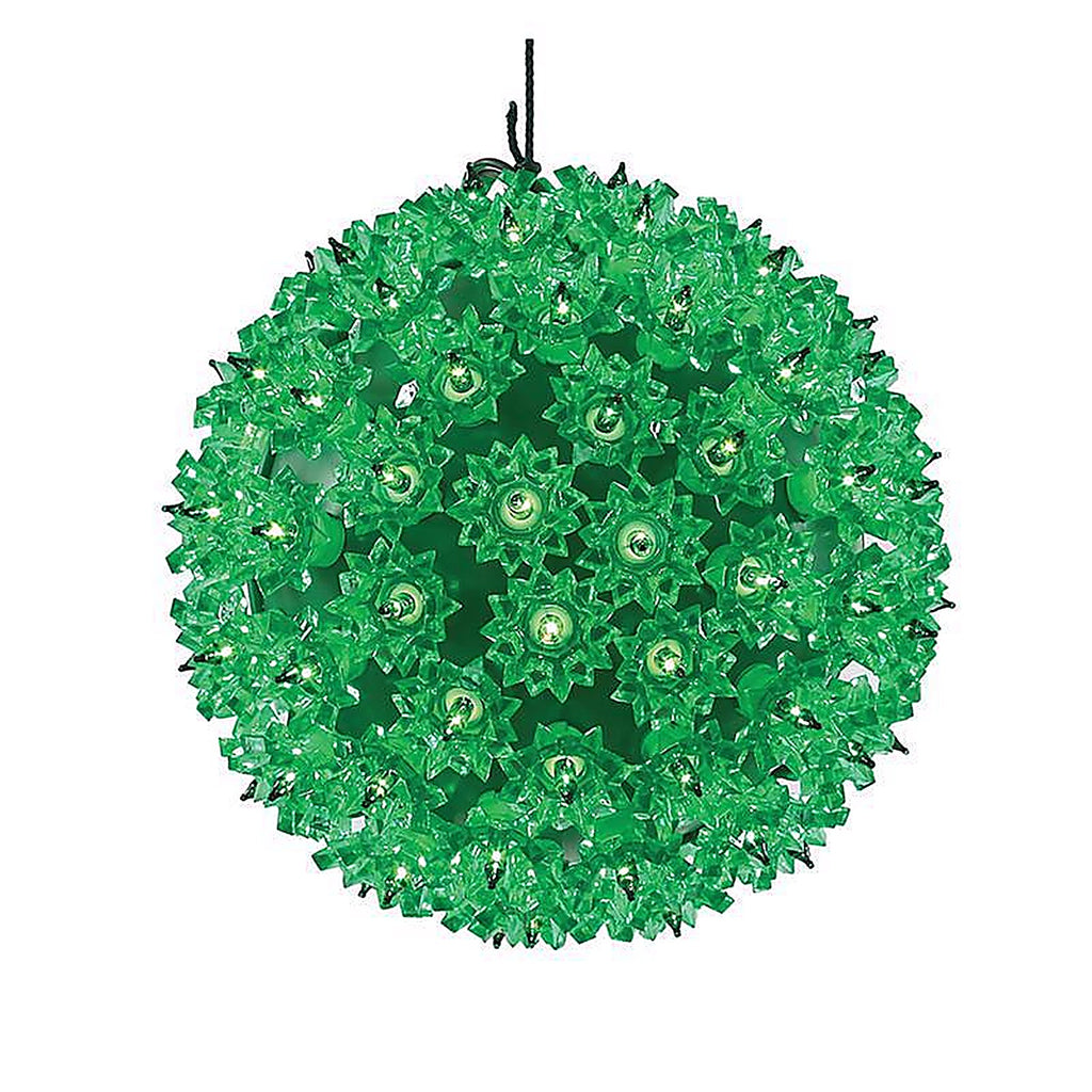 Celebrations - 75SLSGRA - LED Green Starlight Sphere 7.5 In. Hanging Decor