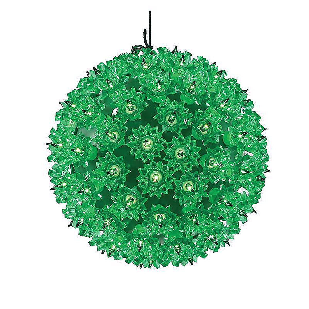 Celebrations - 75SLSGRA - LED Green Starlight Sphere 7.5 In. Hanging Decor