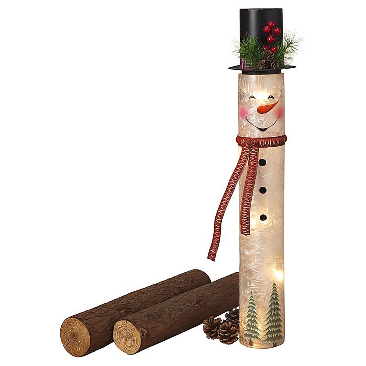 Gerson - 2600990 - LED Multicolored Electric Lighted Frosted Figurine 28.5 In.