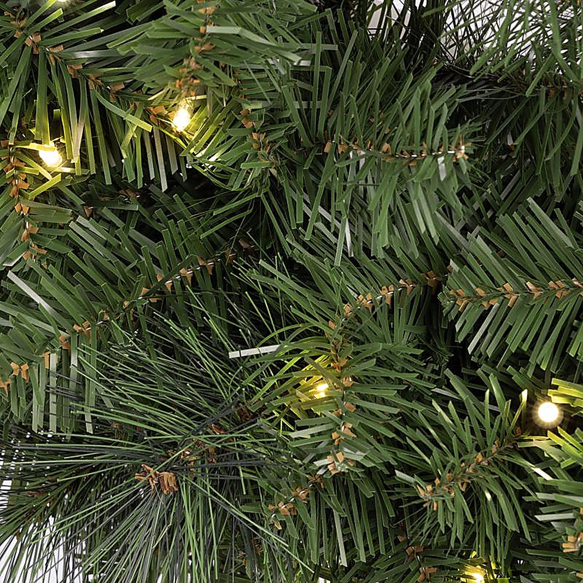 Celebrations - MPWR26WAC6WWA - Platinum 26 In. D LED Prelit Warm White Mixed Pine Wreath