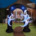 Gemmy - 551998 - 9 Ft. LED Prelit Archway Trio Ghost Inflatable