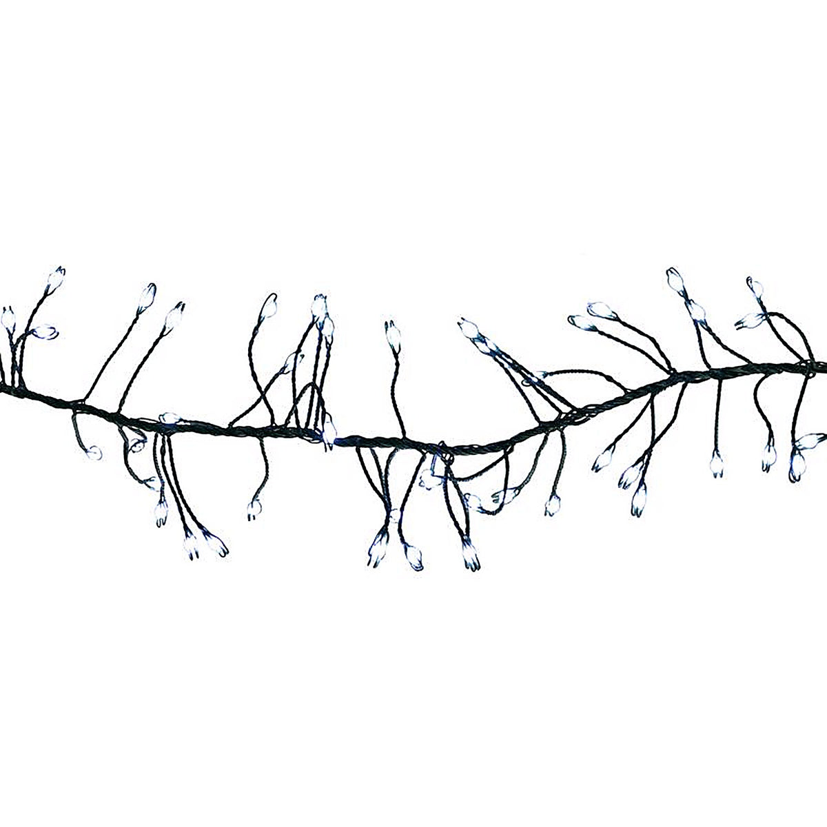 Celebrations - BSCCX250PWA - Platinum LED Big Seed Cluster Pure White 250 CT String Christmas Lights 10 Ft.