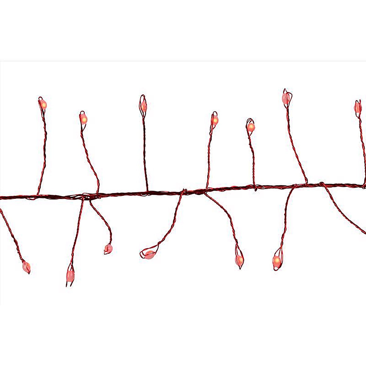 Celebrations - BSCCX250RDRDA - Platinum LED Big Seed Cluster Red 250 CT String Christmas Lights 10 Ft.