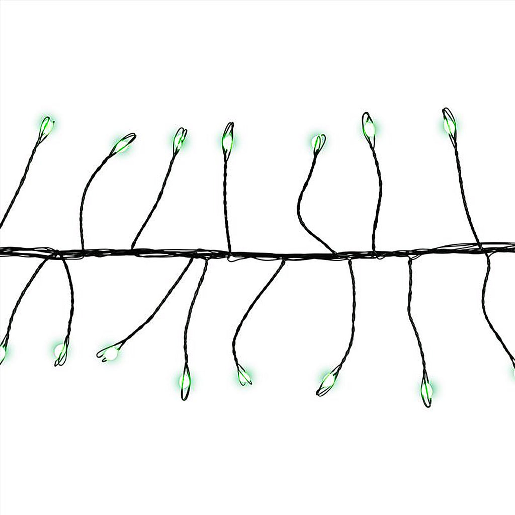 Celebrations - BSCCX250GRA - LED Big Seed Cluster Green 250 CT String Christmas Lights 10 Ft.