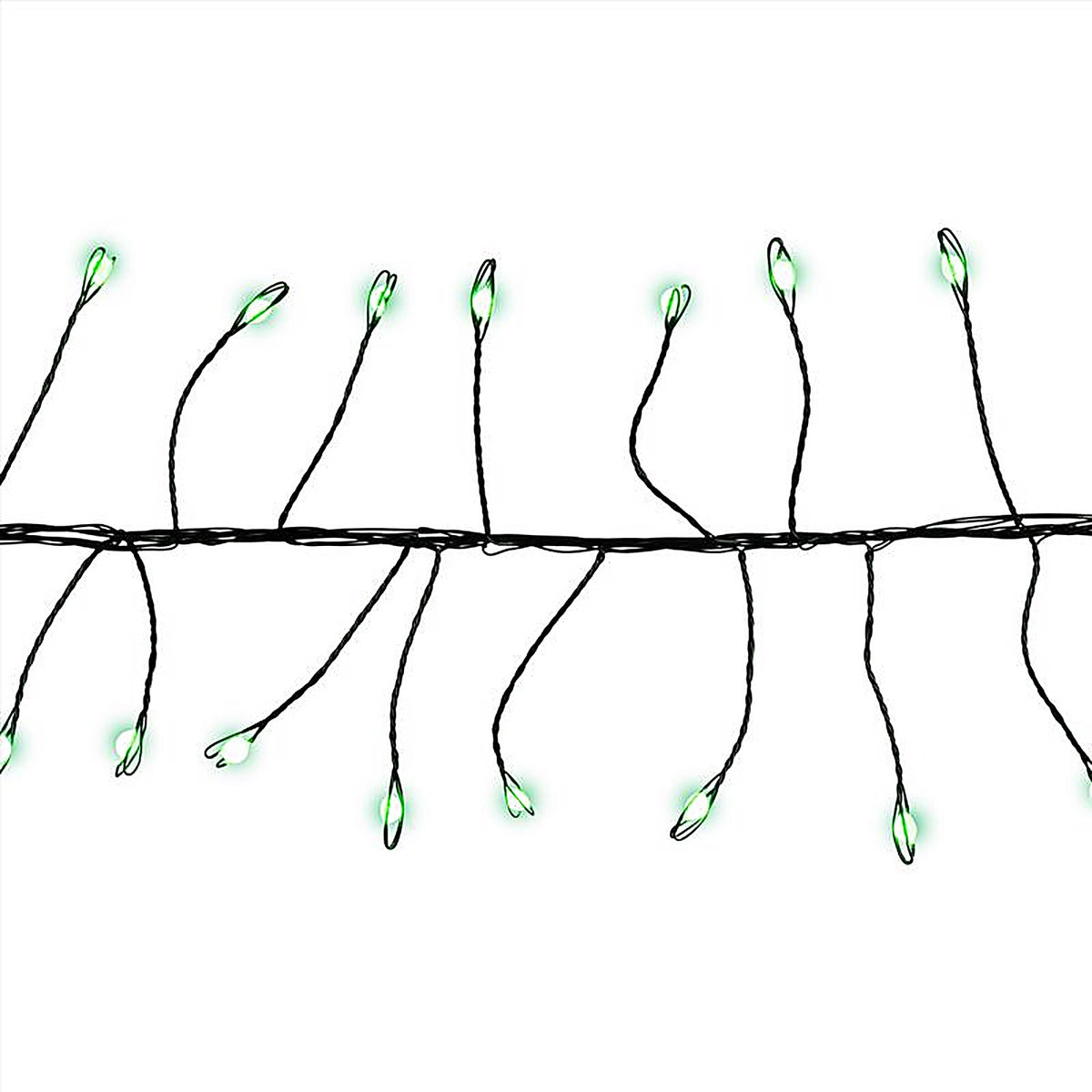 Celebrations - BSCCX250GRA - LED Big Seed Cluster Green 250 CT String Christmas Lights 10 Ft.