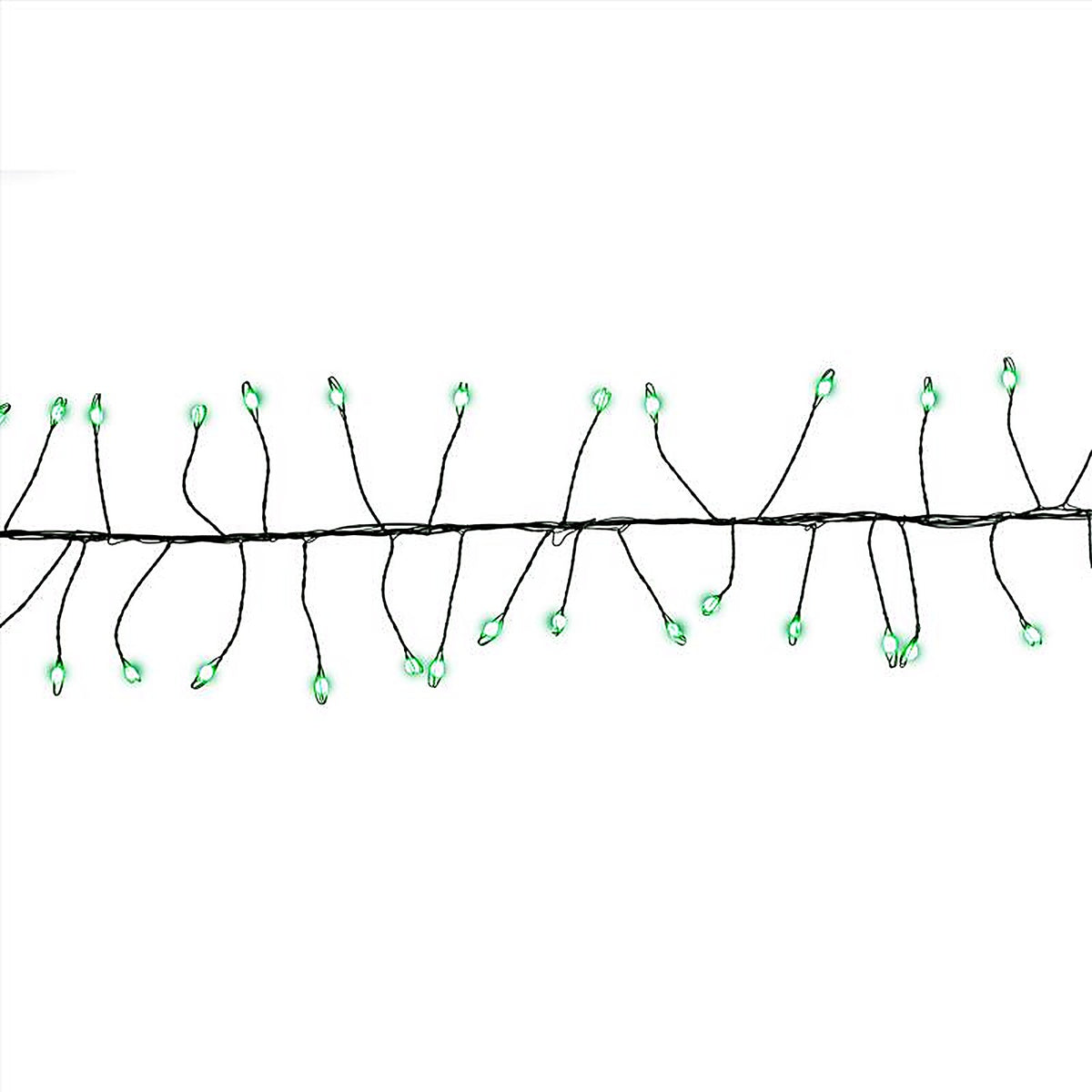 Celebrations - BSCCX250GRA - LED Big Seed Cluster Green 250 CT String Christmas Lights 10 Ft.