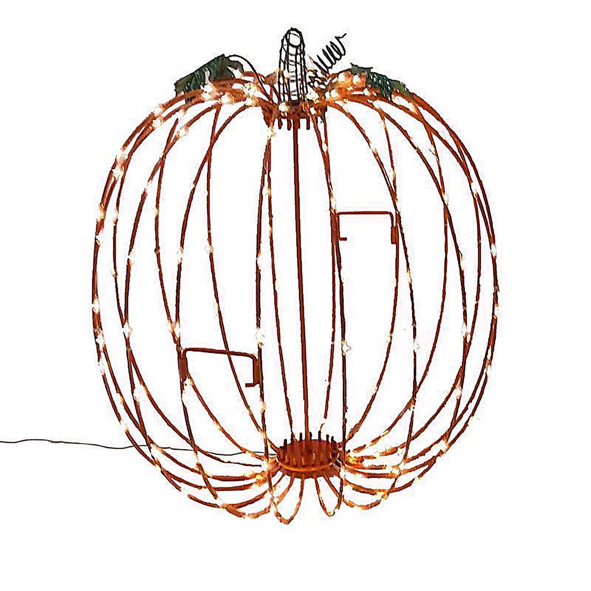 Celebrations - PMKTORA - Orange 216 CT 16 In. LED Prelit Foldable Pumpkin Halloween Decor